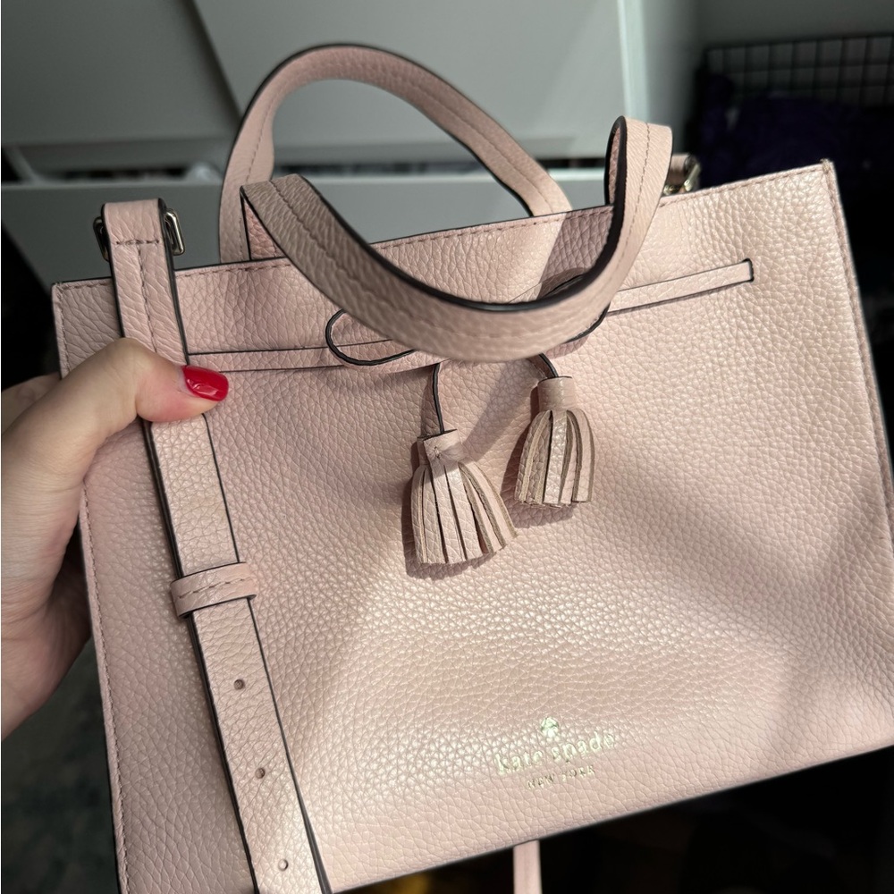 kate spade Pink Crossbody Bag with Tassels